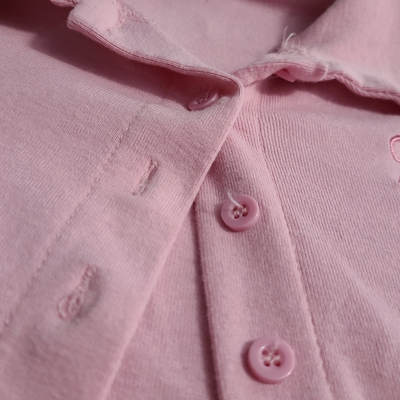 Pink button up crop top Size M - Picture 8 of 8